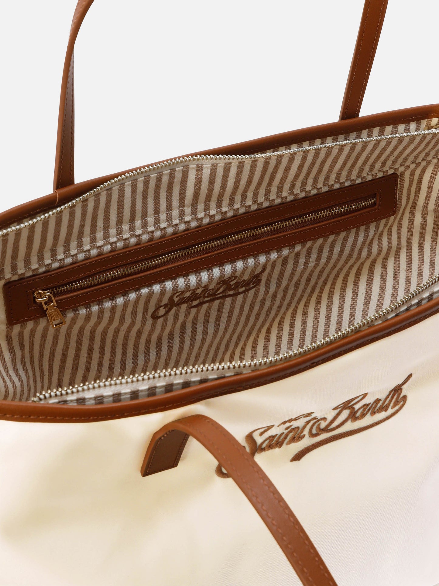 Borsa City regular bianca in nylon