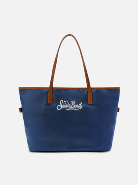 Marineblaue City Regular Bag aus Nylon 