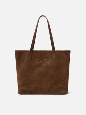 Borsa City regular in camoscio marrone