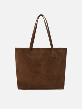 Borsa City regular in camoscio marrone