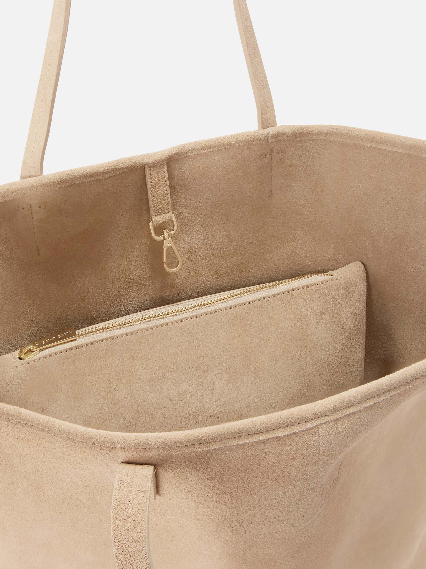 Beige suede City regular bag
