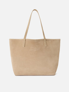 Beige suede City regular bag