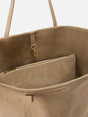 Beige suede City regular bag