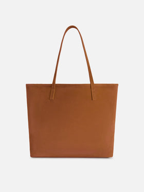 Camel suede City regular bag