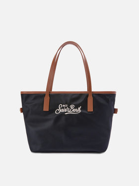Borsa City medium in nylon nero