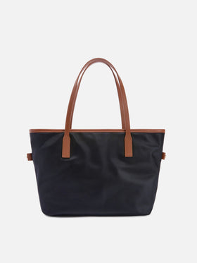 Borsa City medium in nylon nero