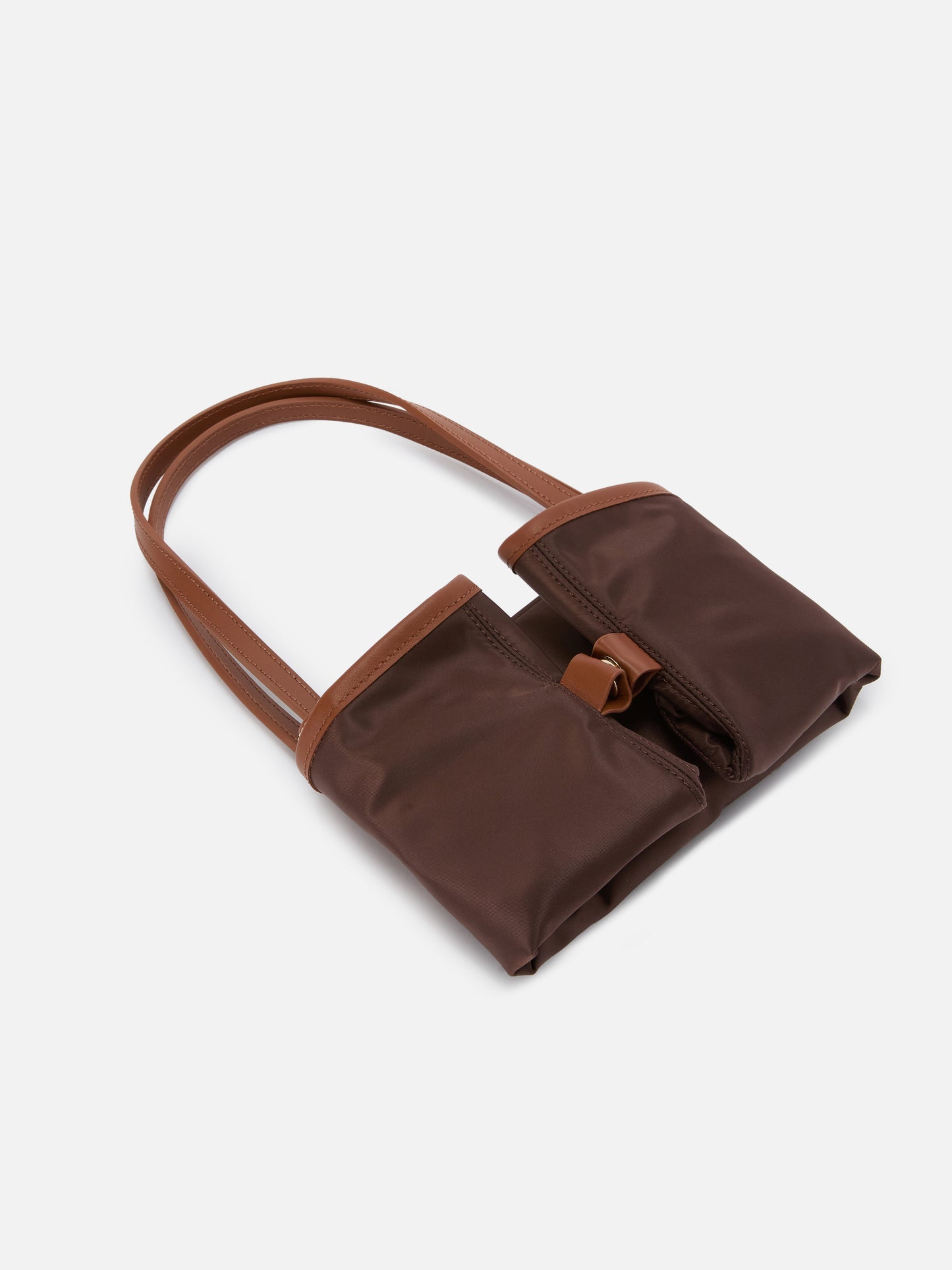 Brown City medium nylon bag