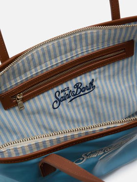 Light blue City medium nylon bag