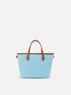 Light blue City mini nylon bag