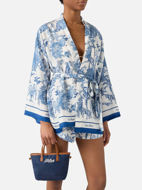 Navy blue City mini nylon bag