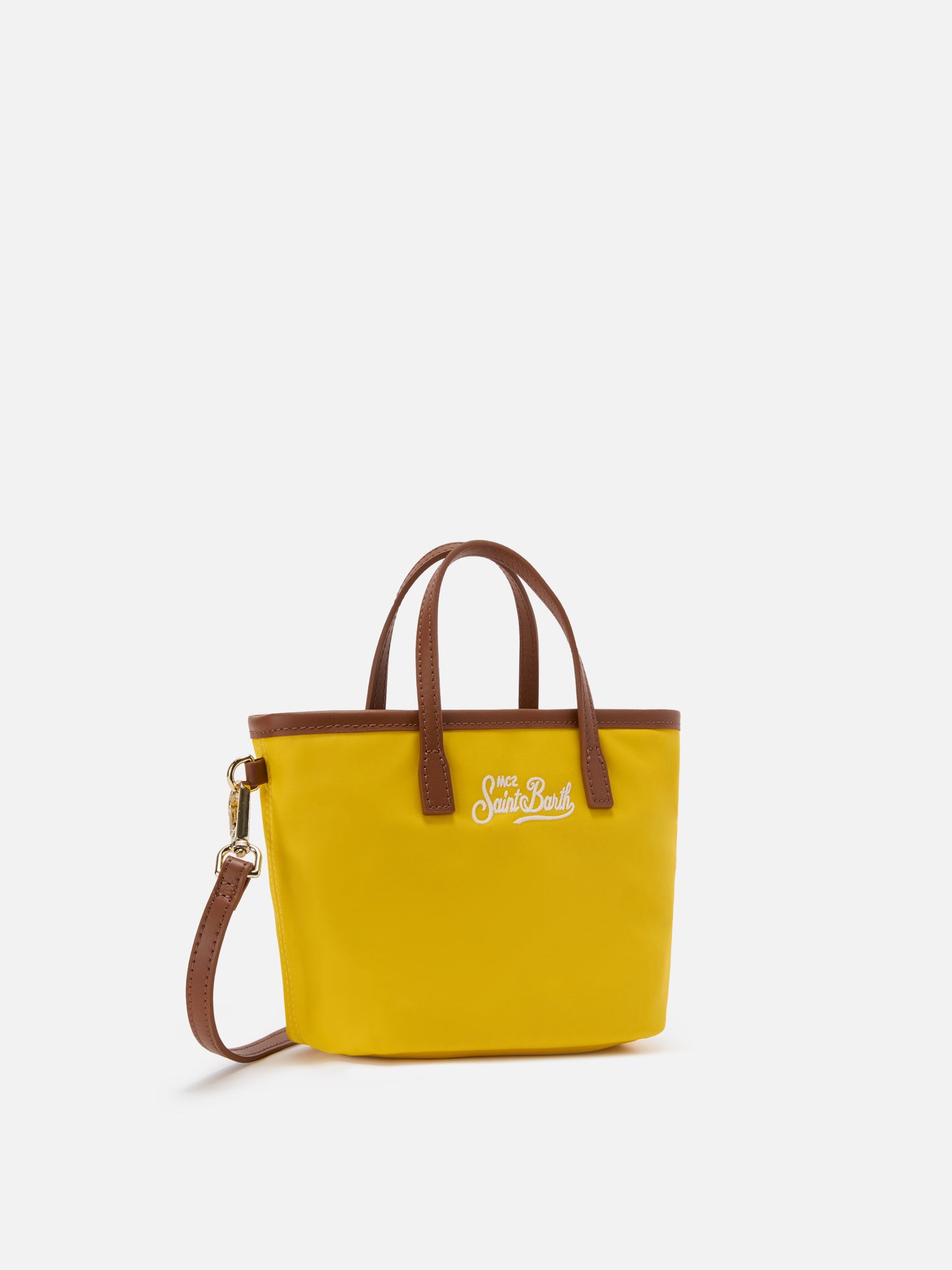 Yellow City mini nylon bag
