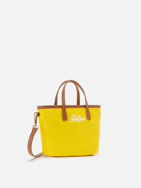 Yellow City mini nylon bag
