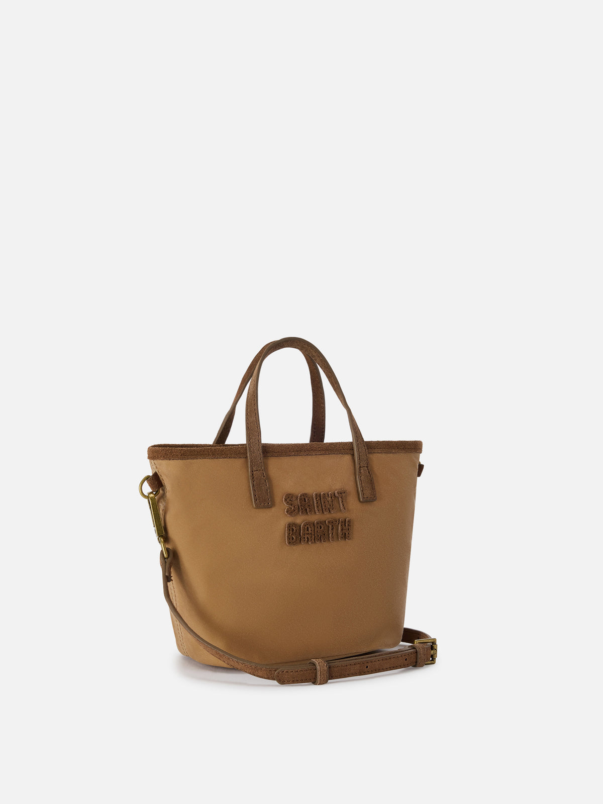 Bolso waxed Nut Mini City con bordado del logo 
