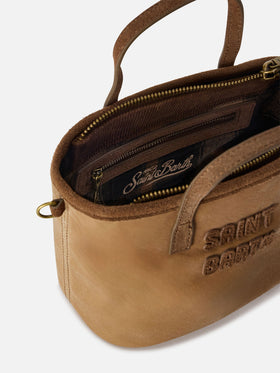 Bolso waxed Nut Mini City con bordado del logo 