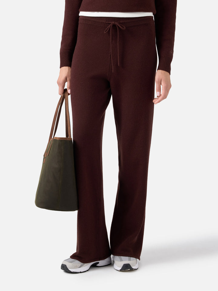 Pantalon en laine Cambon marron 
