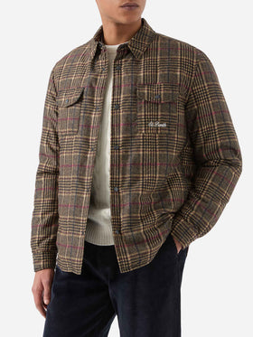 Technic fabric overshirt Chalet with Prince of Wales print