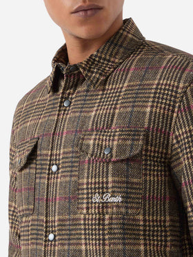 Technic fabric overshirt Chalet with Prince of Wales print