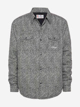 Technic fabric overshirt Chalet with herringbone print