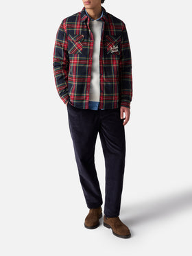 Overshirt Chalet with pocket and St. Barth Bob Club embroidery