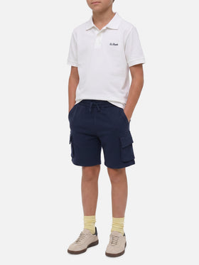 White Charles Jr polo in piquet
