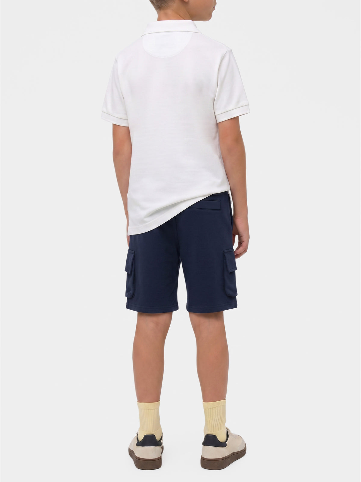 White Charles Jr polo in piquet