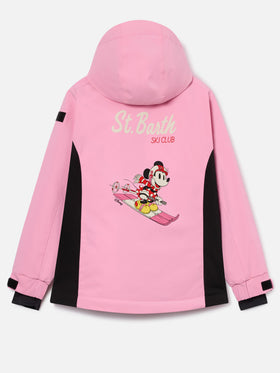 Pink Chavanette ski jacket with back Minnie Mouse print | Special edition