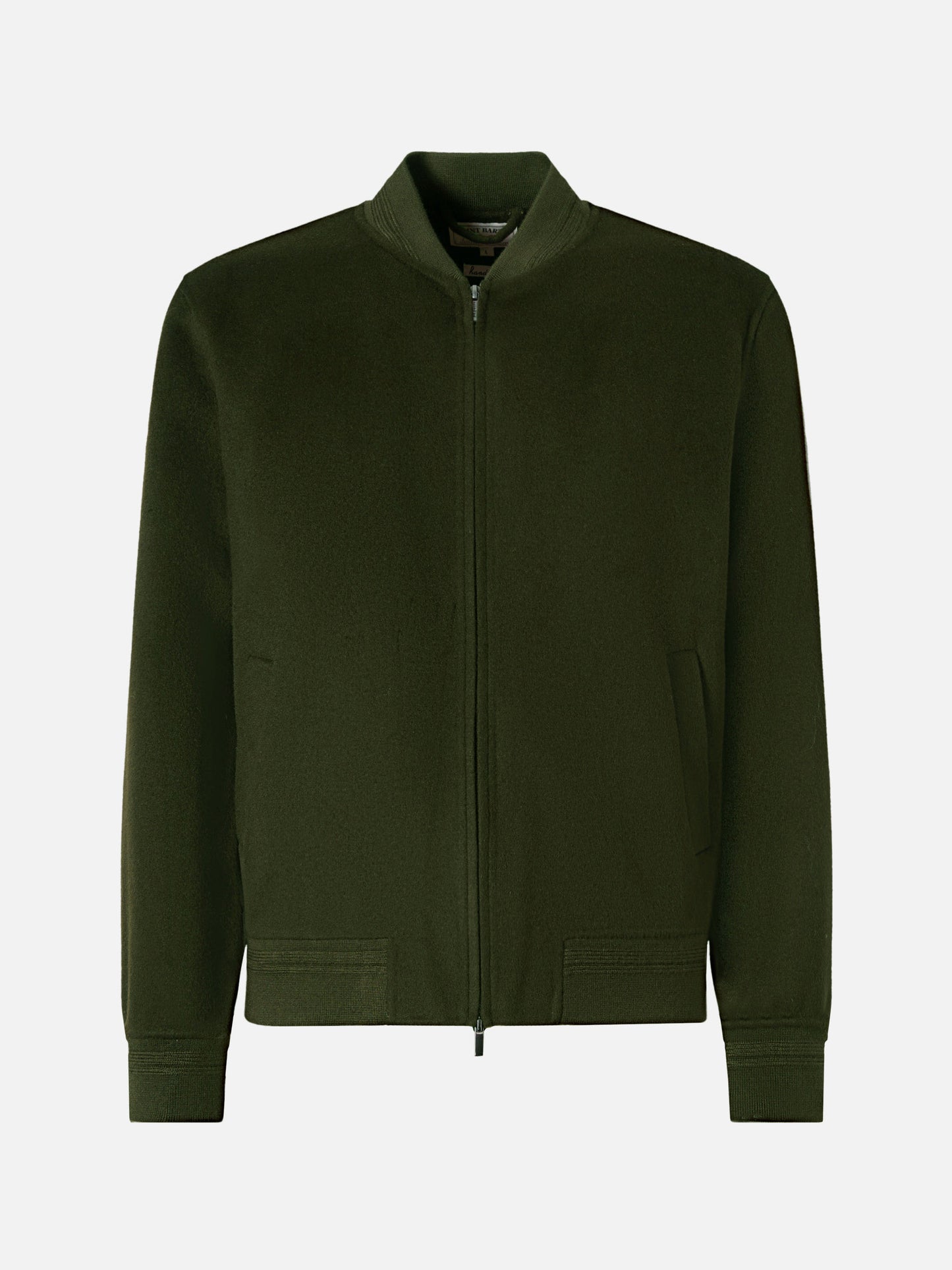 Unlined Camden wool bomber inmilitary green