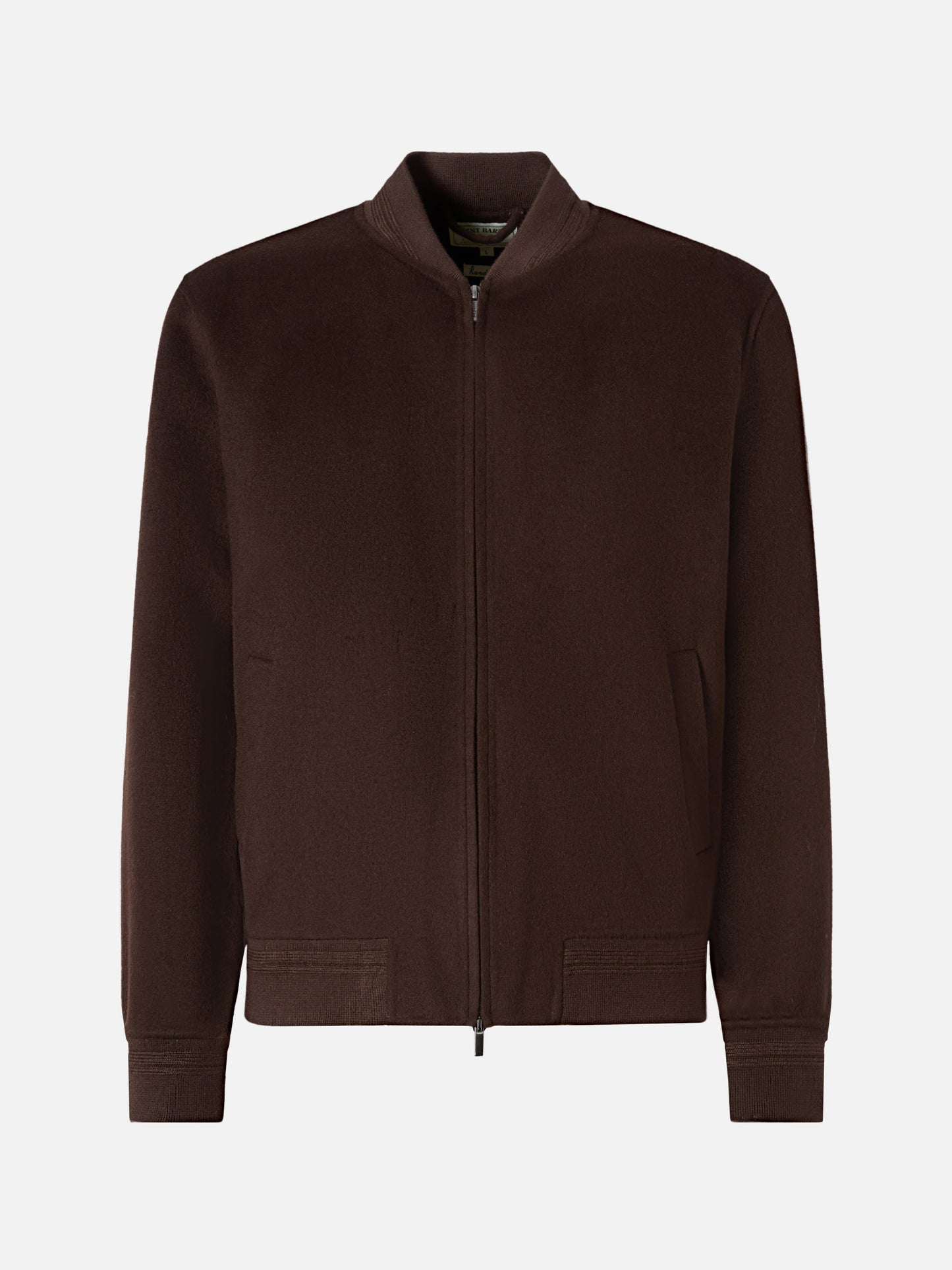 Unlined Camden wool bomber in brown