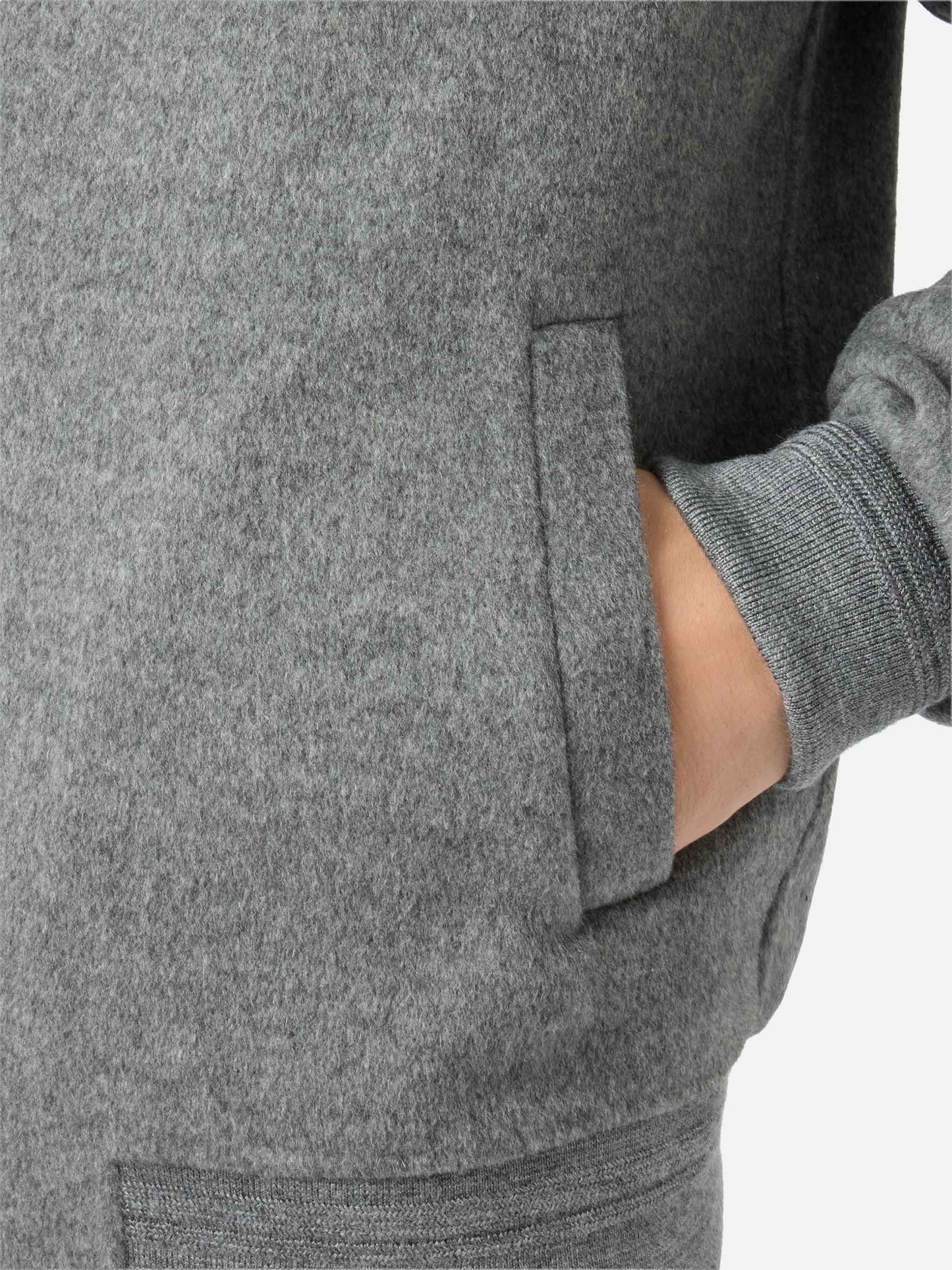 Unlined Camden wool bomber in grey