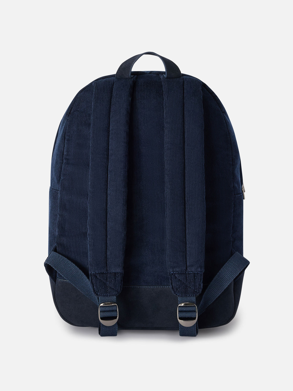 Mochila de pana Navy blue Cody con bordado del logotipo 