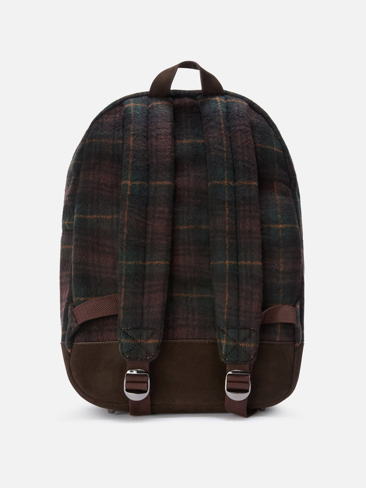 Rucksack aus Cody-Wollmischung mit Tartanmuster 