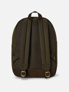 Sac à dos ciré vert militaire Cody avec logo brodé 