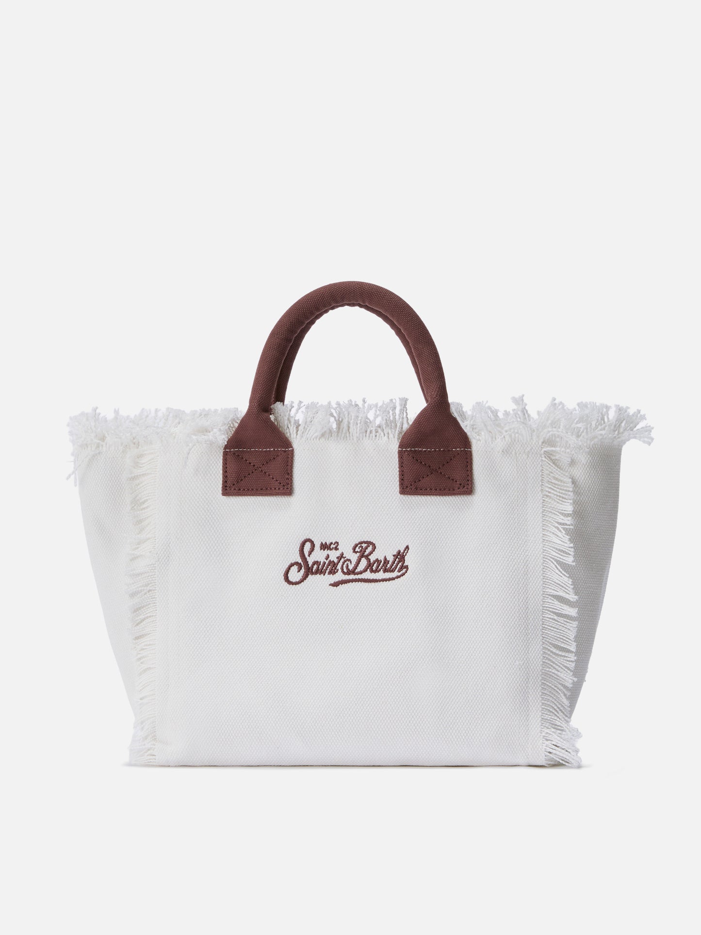 White Colette canvas bag with animalier patch logo