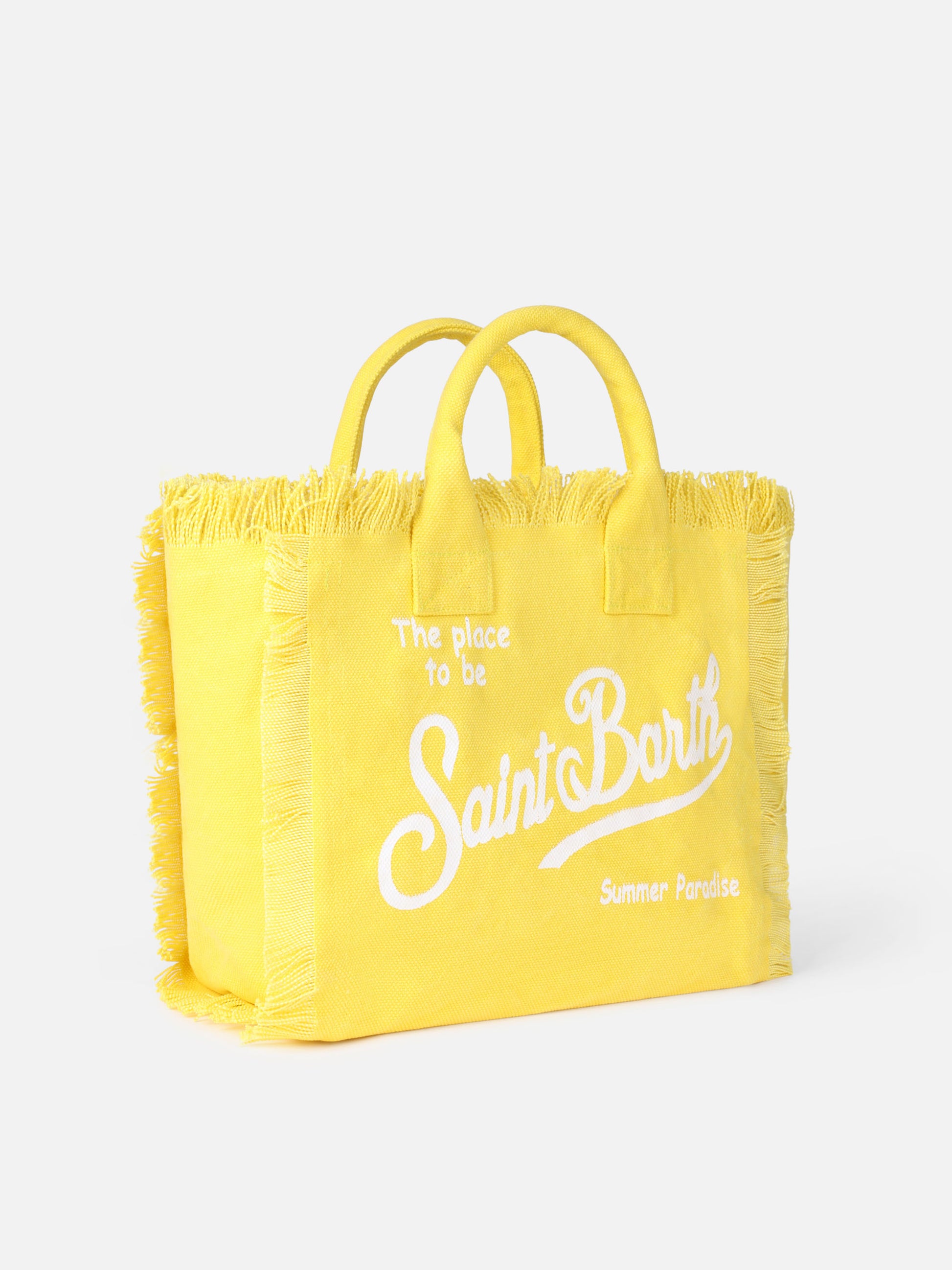 Yellow cotton canvas Colette handbag - MC2 Saint Barth