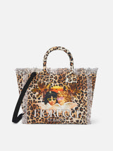 Borsa Colette in tela di cotone animalier | EDIZIONE SPECIALE FIORUCCI