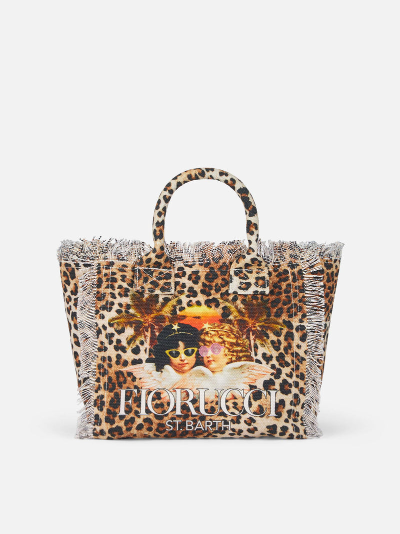 Borsa Colette in tela di cotone animalier | EDIZIONE SPECIALE FIORUCCI