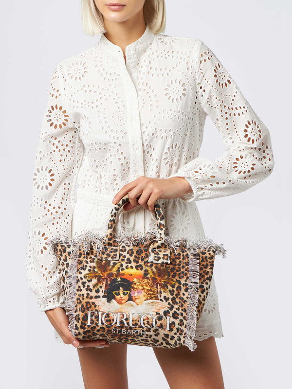 Animalier cotton canvas Colette handbag | FIORUCCI SPECIAL EDITION