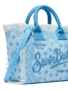 Borsa Colette in canvas di cotone con stampa bandana