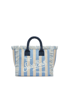 Colette Sponge hellblau gestreifte Frottee-Handtasche