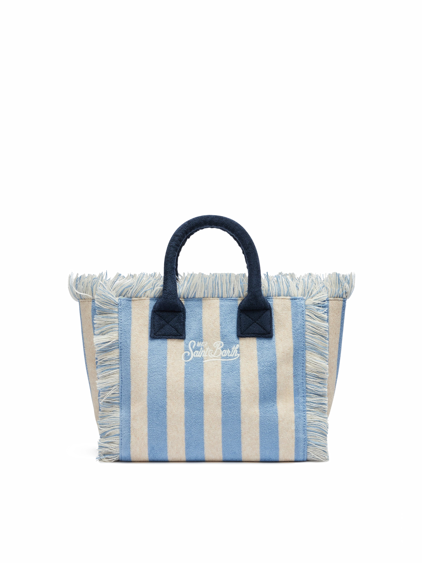 Colette Sponge hellblau gestreifte Frottee-Handtasche