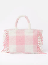 Colette blanket handbag with check print