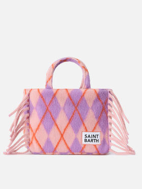Borsa Colette Blanket con stampa argyle