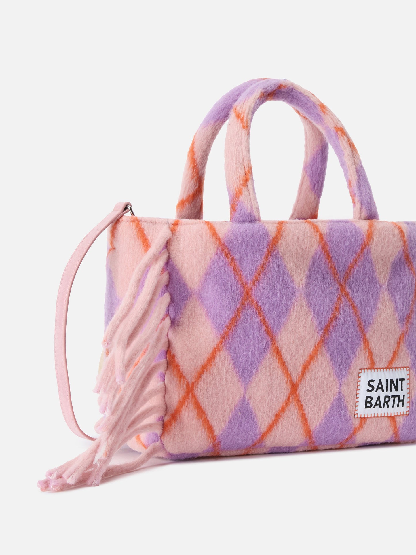 Borsa Colette Blanket con stampa argyle