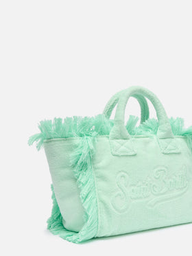 Colette Terry embossed mint green handbag