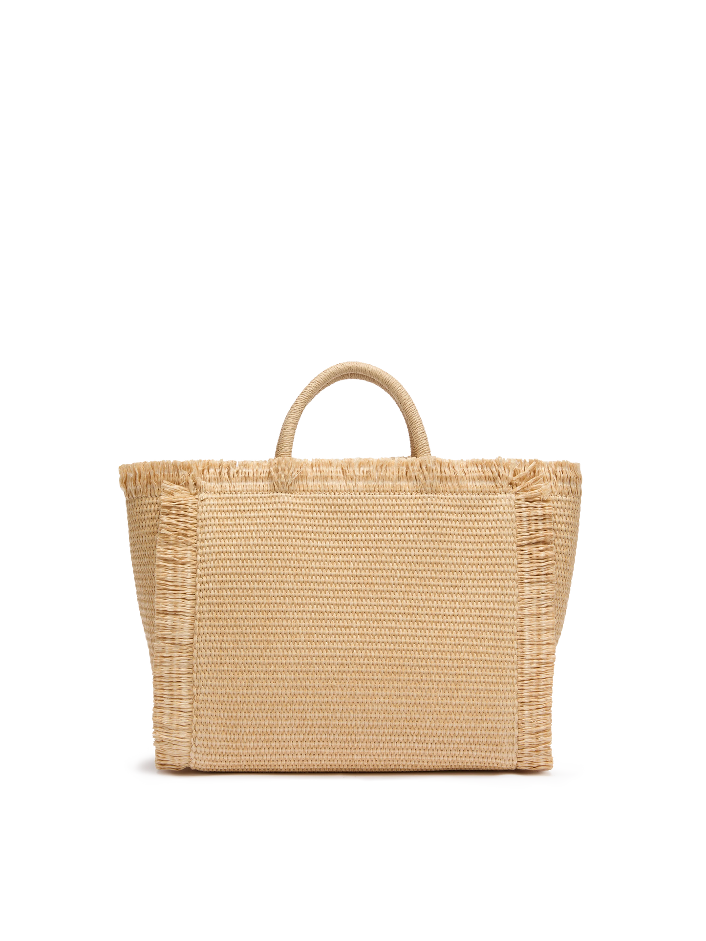 Colette Straw effect handbag with emboidered small logo