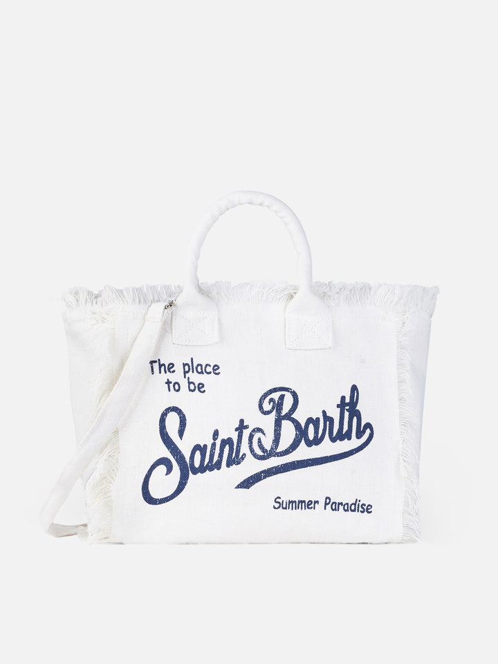 Colette linen off-white handbag