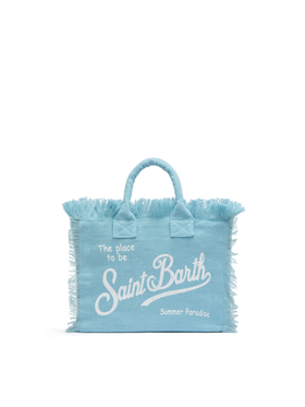 Colette linen light blue handbag