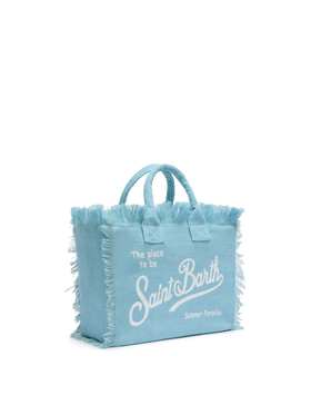 Colette linen light blue handbag