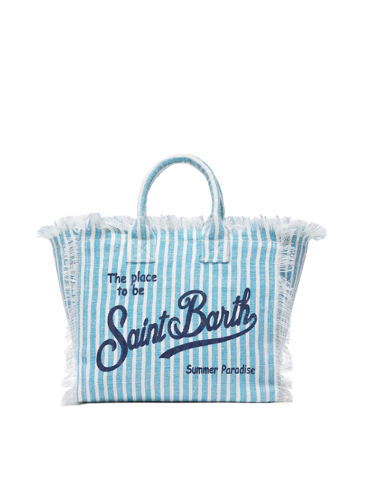 Colette Leinenhandtasche mit Streifendruck