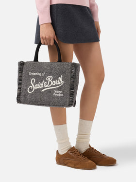 Colette Wollhandtasche aus Fischgrät-Wollmischung